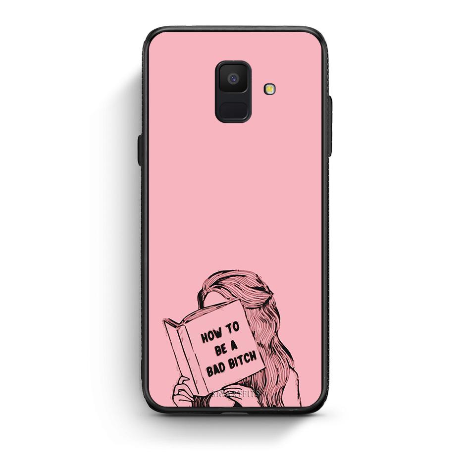 samsung A6 Bad Bitch θήκη από τη Smartfits με σχέδιο στο πίσω μέρος και μαύρο περίβλημα | Smartphone case with colorful back and black bezels by Smartfits