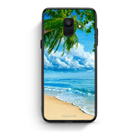 Thumbnail for samsung A6 Beautiful Beach θήκη από τη Smartfits με σχέδιο στο πίσω μέρος και μαύρο περίβλημα | Smartphone case with colorful back and black bezels by Smartfits
