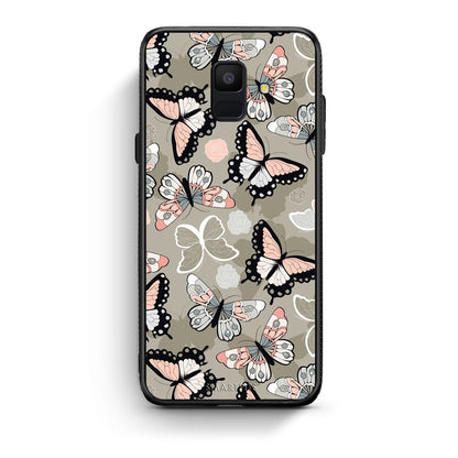 135 - samsung galaxy A6  Butterflies Boho case, cover, bumper
