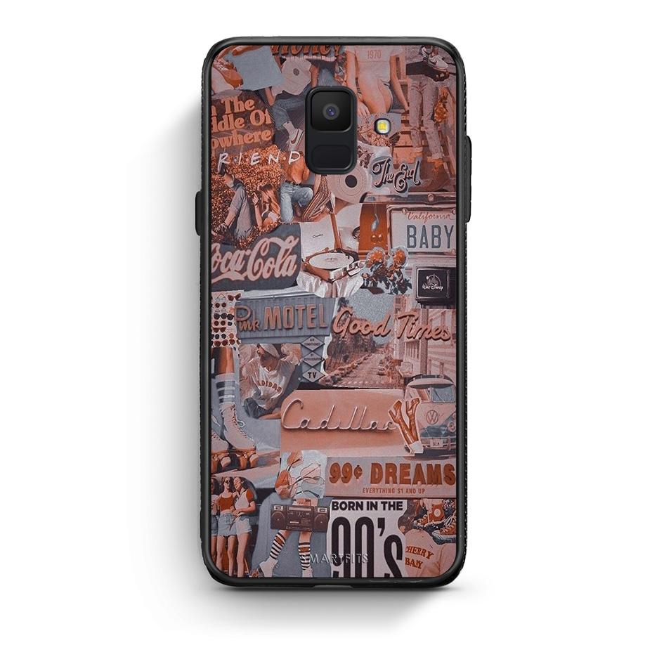samsung A6 Born In 90s θήκη από τη Smartfits με σχέδιο στο πίσω μέρος και μαύρο περίβλημα | Smartphone case with colorful back and black bezels by Smartfits
