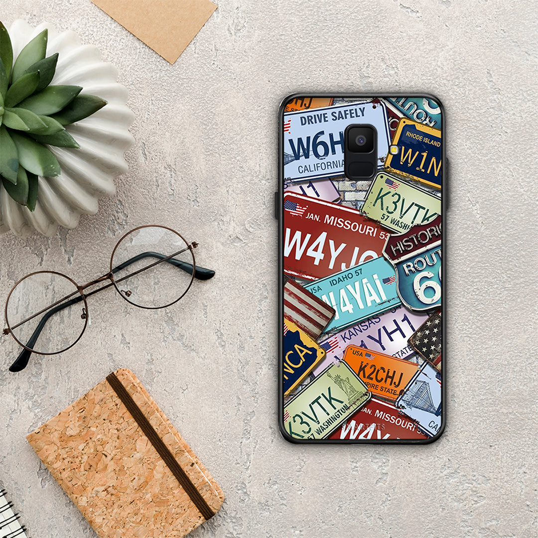 Car Plates - Samsung Galaxy A6 2018 θήκη