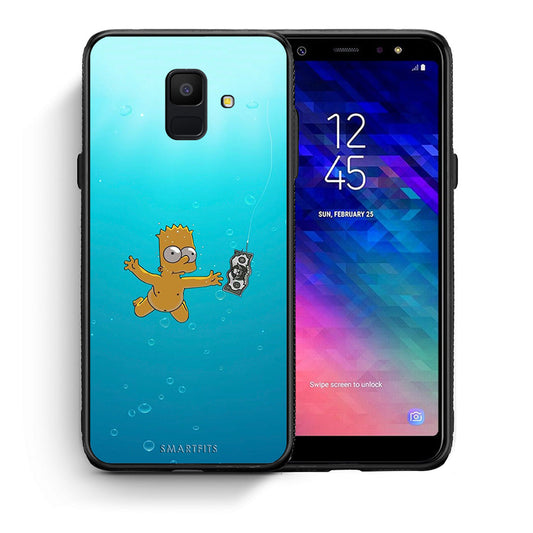 Θήκη Samsung A6 2018 Chasing Money από τη Smartfits με σχέδιο στο πίσω μέρος και μαύρο περίβλημα | Samsung A6 2018 Chasing Money case with colorful back and black bezels