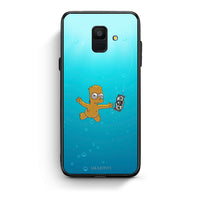 Thumbnail for samsung A6 Chasing Money θήκη από τη Smartfits με σχέδιο στο πίσω μέρος και μαύρο περίβλημα | Smartphone case with colorful back and black bezels by Smartfits