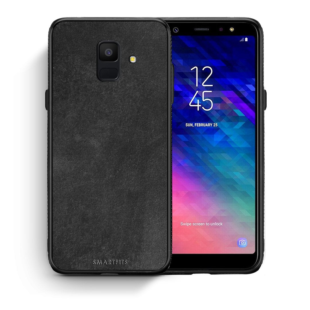 Θήκη Samsung A6 2018 Black Slate Color από τη Smartfits με σχέδιο στο πίσω μέρος και μαύρο περίβλημα | Samsung A6 2018 Black Slate Color case with colorful back and black bezels