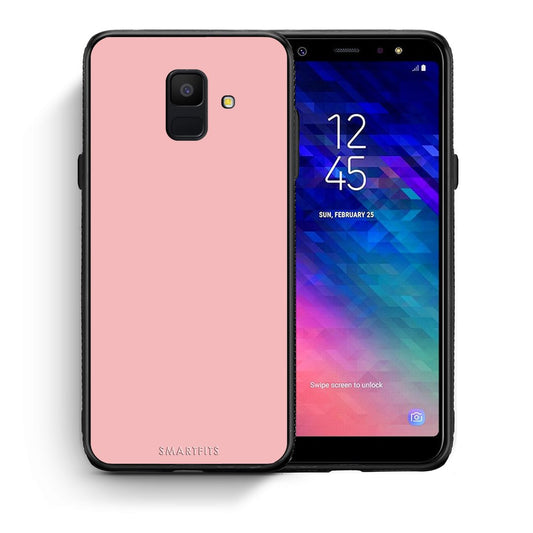 Θήκη Samsung A6 2018 Nude Color από τη Smartfits με σχέδιο στο πίσω μέρος και μαύρο περίβλημα | Samsung A6 2018 Nude Color case with colorful back and black bezels