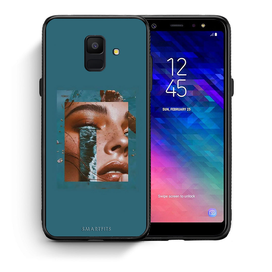 Θήκη Samsung A6 2018 Cry An Ocean από τη Smartfits με σχέδιο στο πίσω μέρος και μαύρο περίβλημα | Samsung A6 2018 Cry An Ocean case with colorful back and black bezels