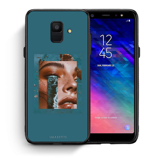 Θήκη Samsung A6 2018 Cry An Ocean από τη Smartfits με σχέδιο στο πίσω μέρος και μαύρο περίβλημα | Samsung A6 2018 Cry An Ocean case with colorful back and black bezels