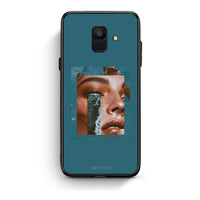 Thumbnail for samsung A6 Cry An Ocean θήκη από τη Smartfits με σχέδιο στο πίσω μέρος και μαύρο περίβλημα | Smartphone case with colorful back and black bezels by Smartfits