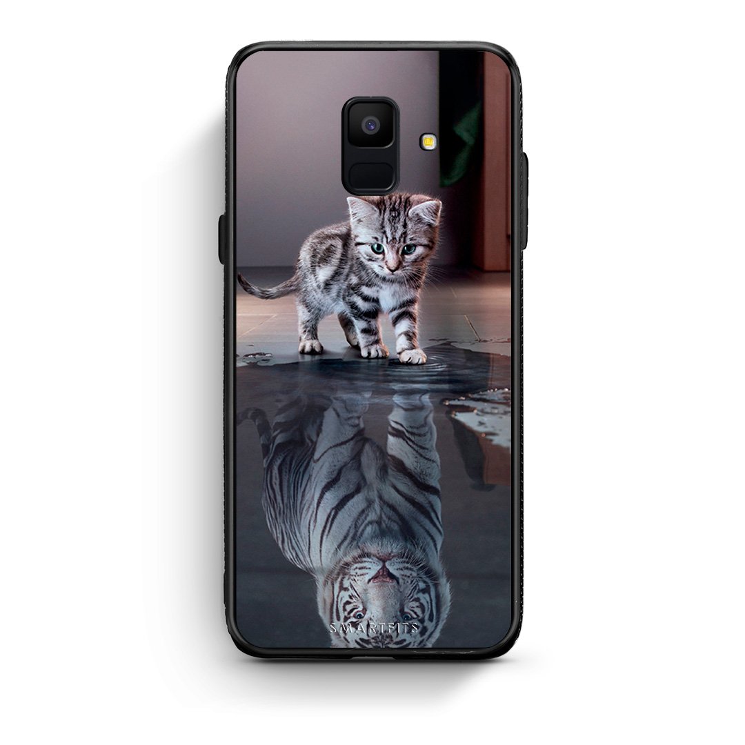 4 - samsung A6 Tiger Cute case, cover, bumper