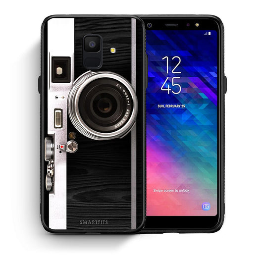 Θήκη Samsung A6 2018 Emily In Paris από τη Smartfits με σχέδιο στο πίσω μέρος και μαύρο περίβλημα | Samsung A6 2018 Emily In Paris case with colorful back and black bezels