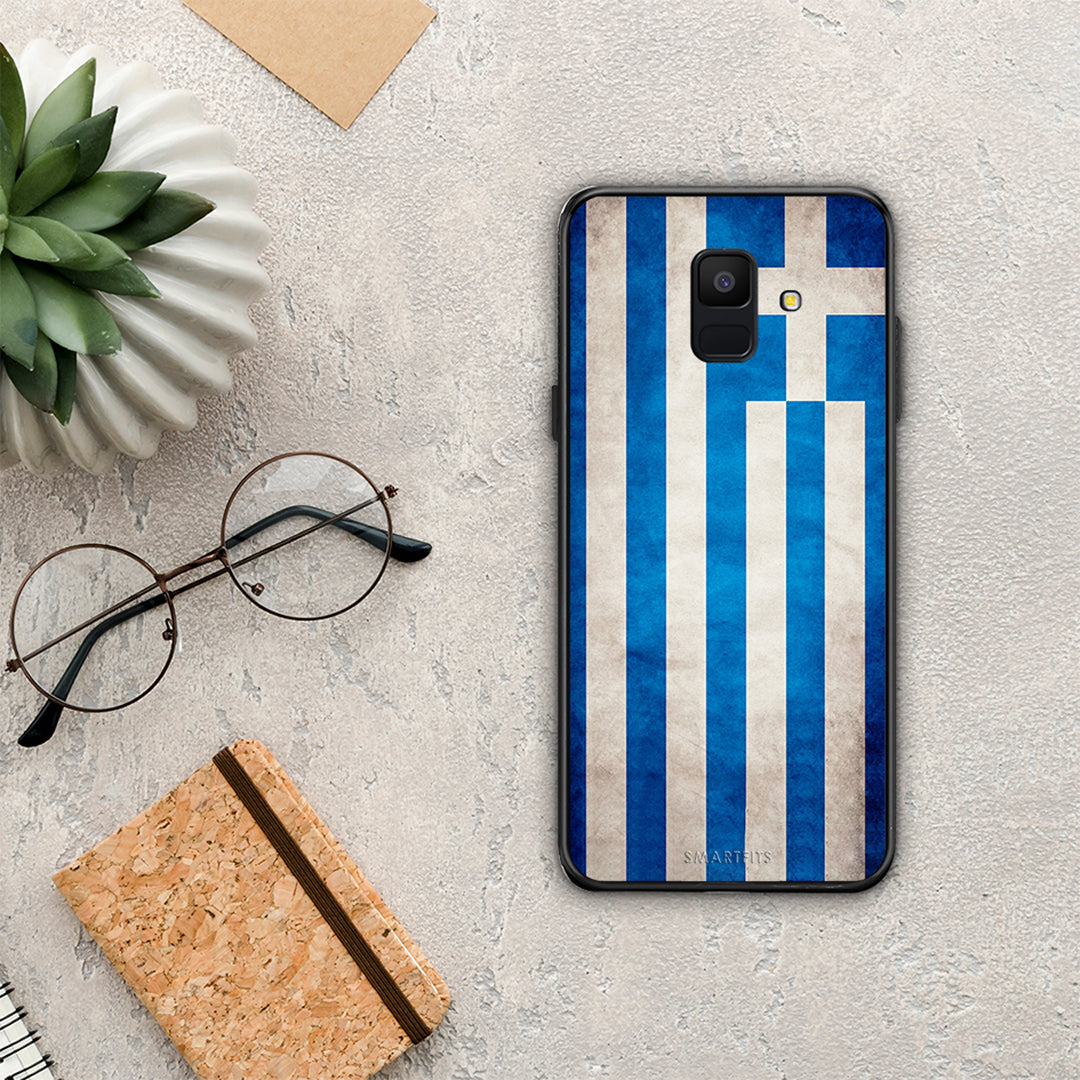 Flag Greek - Samsung Galaxy A6 2018 θήκη