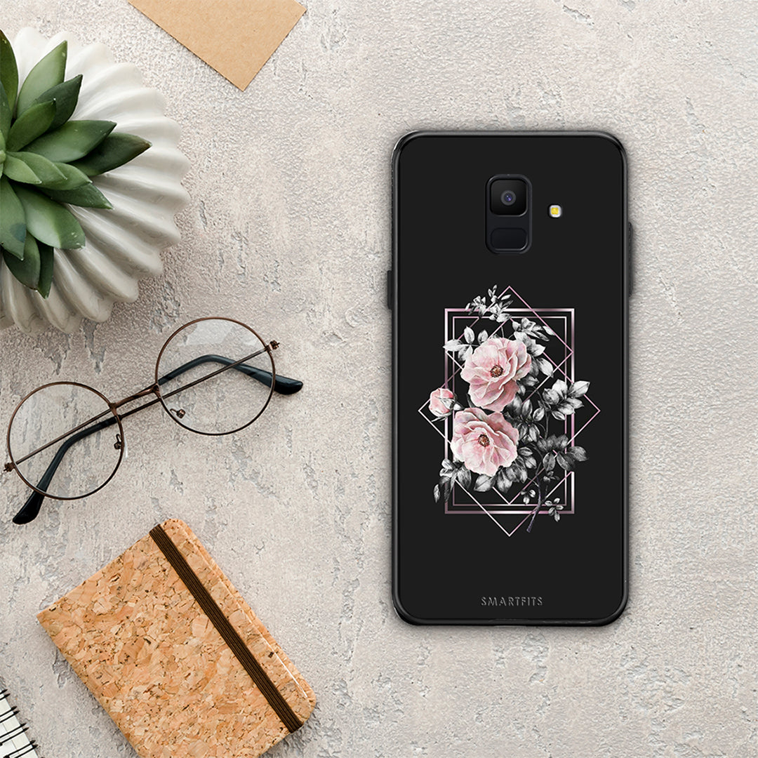 Flower Frame - Samsung Galaxy A6 2018 θήκη