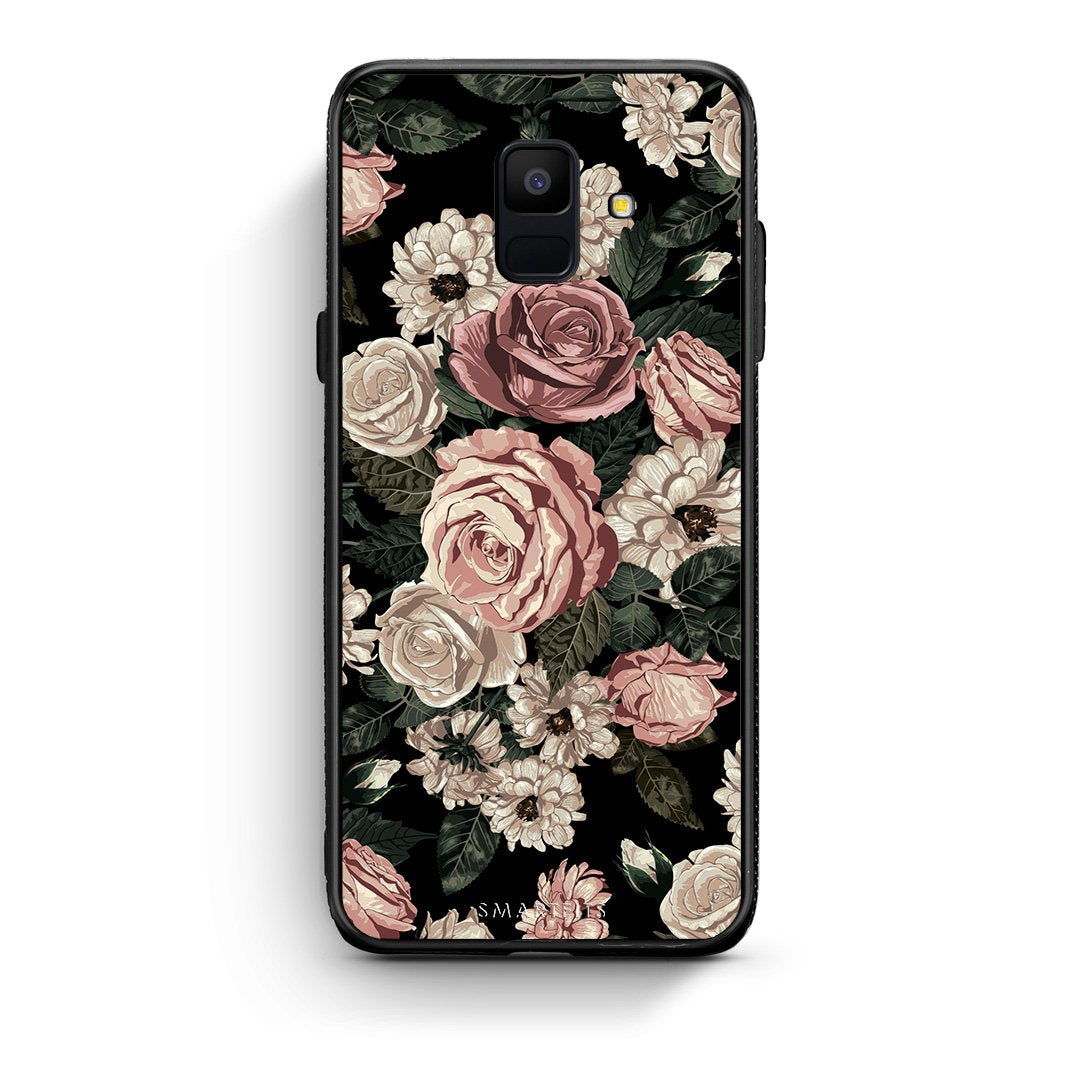 4 - samsung A6 Wild Roses Flower case, cover, bumper