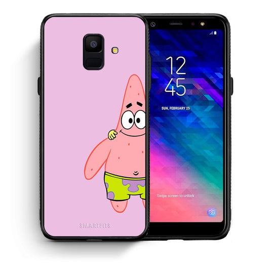 Θήκη Samsung A6 2018  Friends Patrick από τη Smartfits με σχέδιο στο πίσω μέρος και μαύρο περίβλημα | Samsung A6 2018  Friends Patrick case with colorful back and black bezels