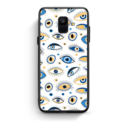 samsung A6 Ftou Ftou θήκη από τη Smartfits με σχέδιο στο πίσω μέρος και μαύρο περίβλημα | Smartphone case with colorful back and black bezels by Smartfits