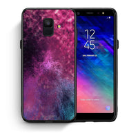 Thumbnail for Θήκη Samsung A6 2018 Aurora Galaxy από τη Smartfits με σχέδιο στο πίσω μέρος και μαύρο περίβλημα | Samsung A6 2018 Aurora Galaxy case with colorful back and black bezels
