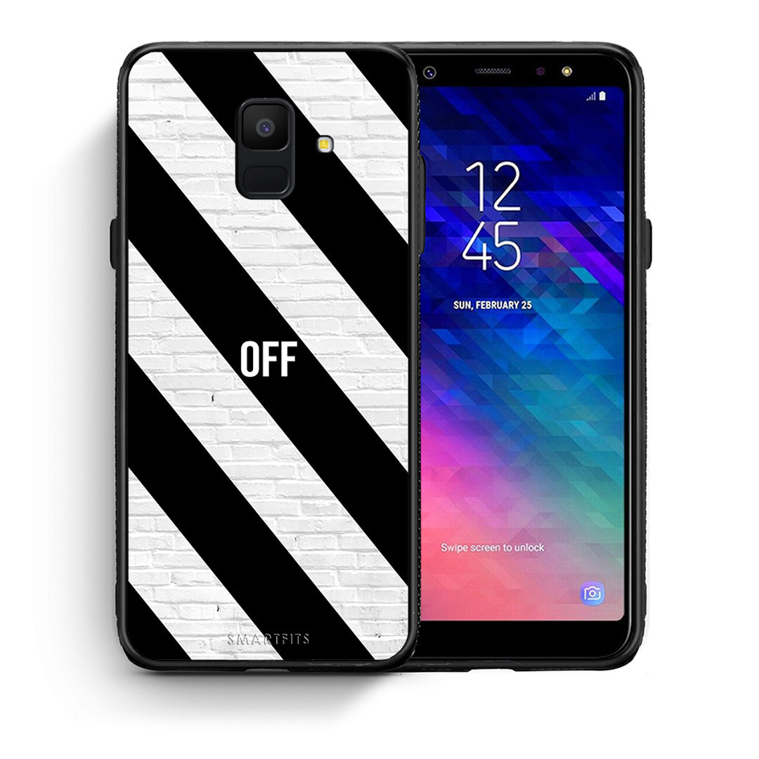 Θήκη Samsung A6 2018 Get Off από τη Smartfits με σχέδιο στο πίσω μέρος και μαύρο περίβλημα | Samsung A6 2018 Get Off case with colorful back and black bezels