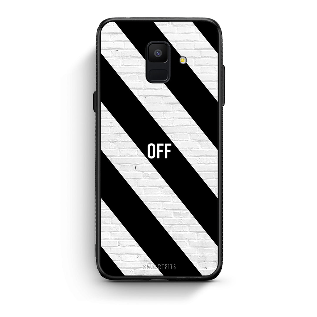 samsung A6 Get Off θήκη από τη Smartfits με σχέδιο στο πίσω μέρος και μαύρο περίβλημα | Smartphone case with colorful back and black bezels by Smartfits