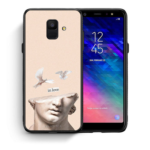 Θήκη Samsung A6 2018 In Love από τη Smartfits με σχέδιο στο πίσω μέρος και μαύρο περίβλημα | Samsung A6 2018 In Love case with colorful back and black bezels