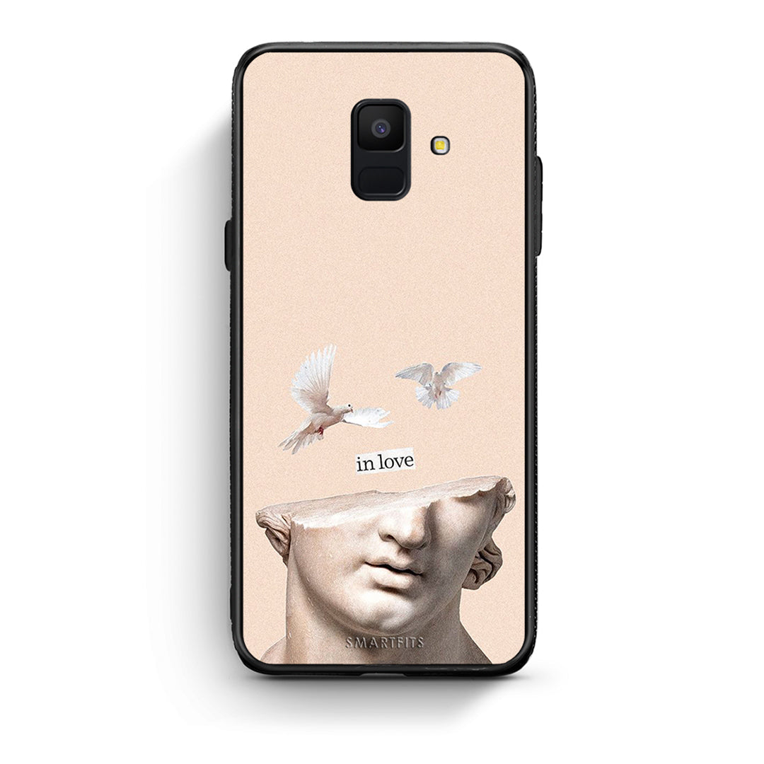 samsung A6 In Love θήκη από τη Smartfits με σχέδιο στο πίσω μέρος και μαύρο περίβλημα | Smartphone case with colorful back and black bezels by Smartfits
