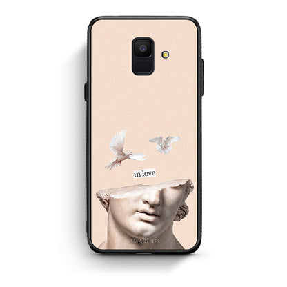 samsung A6 In Love θήκη από τη Smartfits με σχέδιο στο πίσω μέρος και μαύρο περίβλημα | Smartphone case with colorful back and black bezels by Smartfits