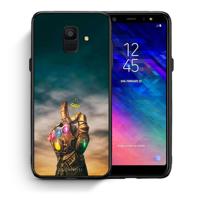 Θήκη Samsung A6 2018 Infinity Snap από τη Smartfits με σχέδιο στο πίσω μέρος και μαύρο περίβλημα | Samsung A6 2018 Infinity Snap case with colorful back and black bezels