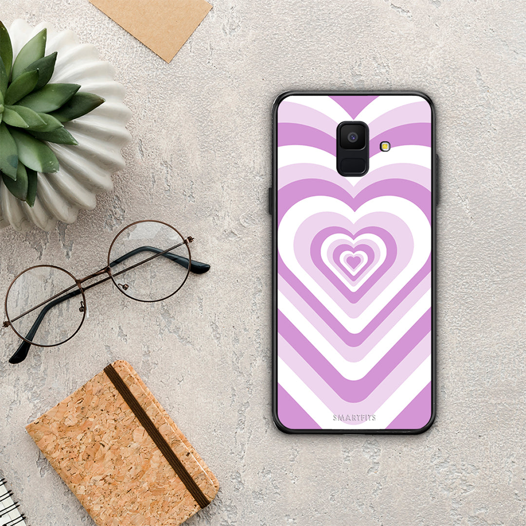 Lilac Hearts - Samsung Galaxy A6 2018 θήκη