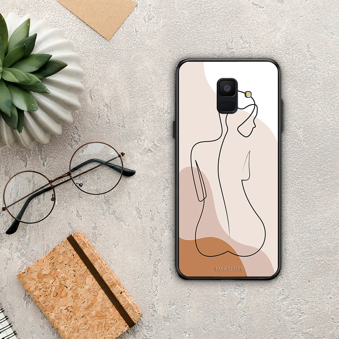 LineArt Woman - Samsung Galaxy A6 2018 θήκη