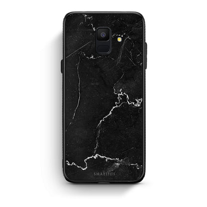 samsung A6 Marble Black θήκη από τη Smartfits με σχέδιο στο πίσω μέρος και μαύρο περίβλημα | Smartphone case with colorful back and black bezels by Smartfits