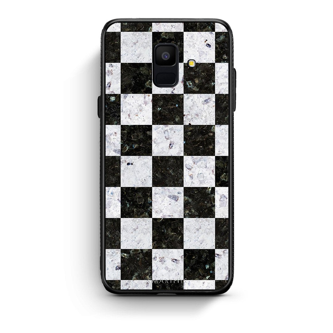 4 - samsung A6 Square Geometric Marble case, cover, bumper