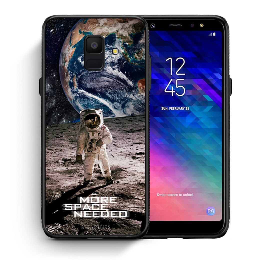 Θήκη Samsung A6 2018 More Space από τη Smartfits με σχέδιο στο πίσω μέρος και μαύρο περίβλημα | Samsung A6 2018 More Space case with colorful back and black bezels