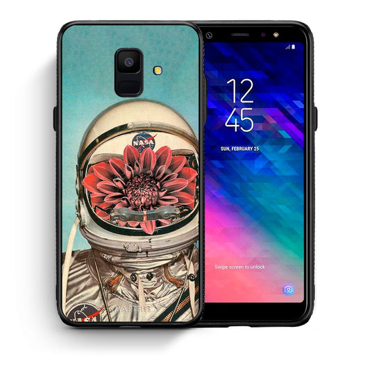 Θήκη Samsung A6 2018 Nasa Bloom από τη Smartfits με σχέδιο στο πίσω μέρος και μαύρο περίβλημα | Samsung A6 2018 Nasa Bloom case with colorful back and black bezels