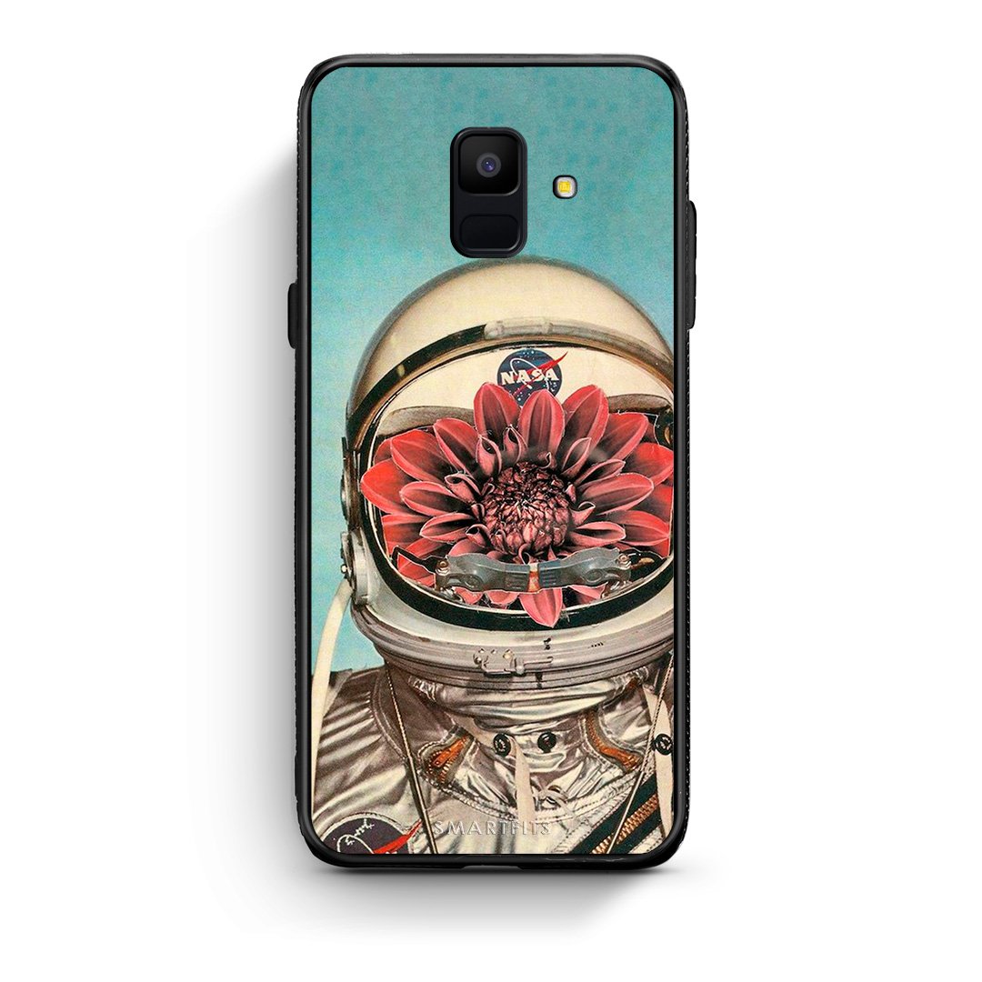 samsung A6 Nasa Bloom θήκη από τη Smartfits με σχέδιο στο πίσω μέρος και μαύρο περίβλημα | Smartphone case with colorful back and black bezels by Smartfits