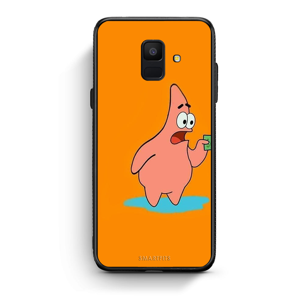 samsung A6 No Money 1 Θήκη Αγίου Βαλεντίνου από τη Smartfits με σχέδιο στο πίσω μέρος και μαύρο περίβλημα | Smartphone case with colorful back and black bezels by Smartfits