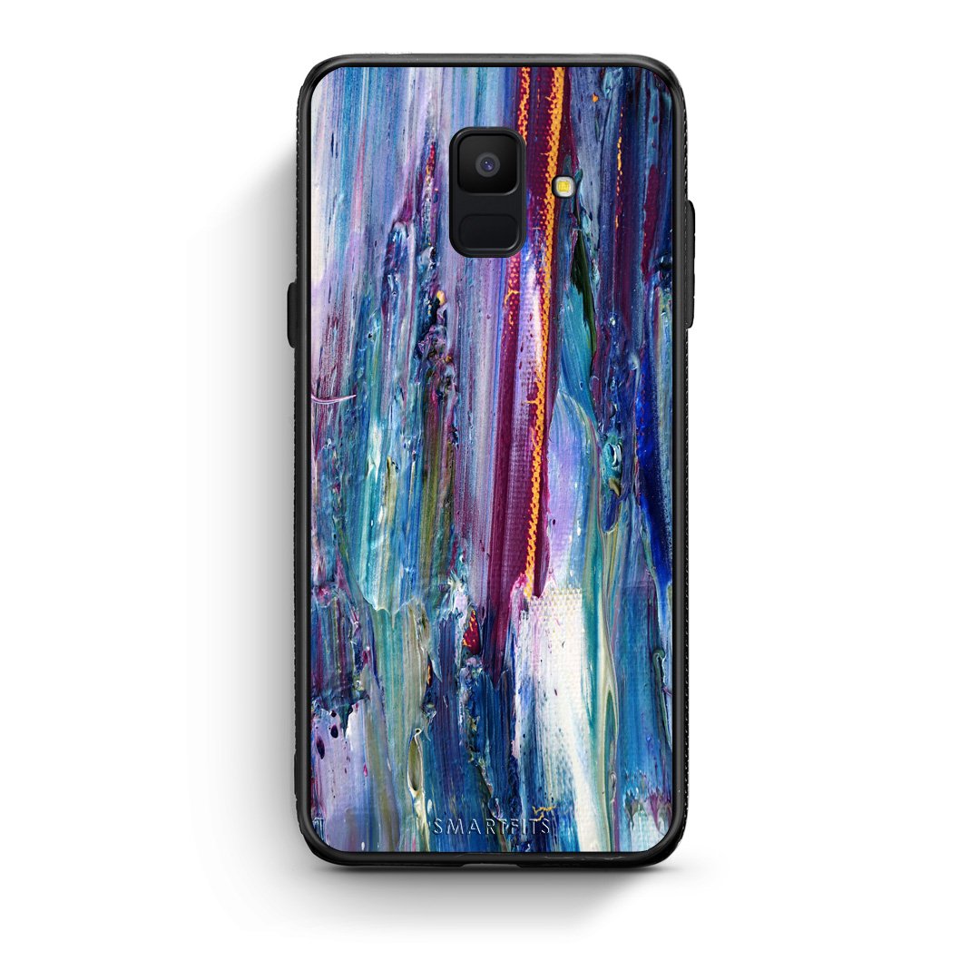 99 - samsung galaxy A6  Paint Winter case, cover, bumper