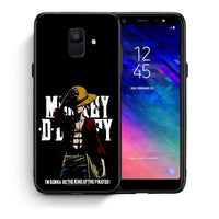 Thumbnail for Θήκη Samsung A6 2018 Pirate King από τη Smartfits με σχέδιο στο πίσω μέρος και μαύρο περίβλημα | Samsung A6 2018 Pirate King case with colorful back and black bezels