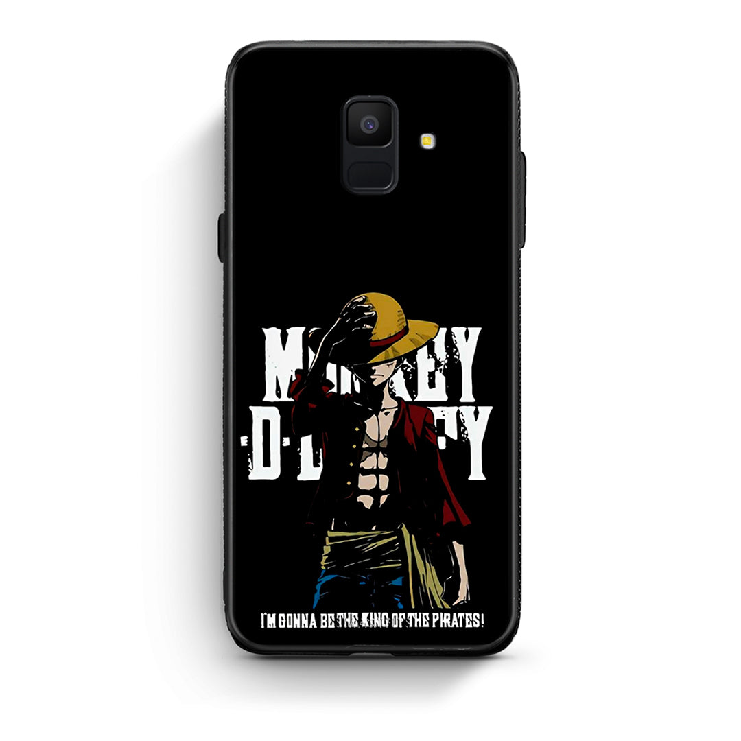 samsung A6 Pirate King θήκη από τη Smartfits με σχέδιο στο πίσω μέρος και μαύρο περίβλημα | Smartphone case with colorful back and black bezels by Smartfits