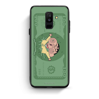samsung A6 Plus Big Money Θήκη Αγίου Βαλεντίνου από τη Smartfits με σχέδιο στο πίσω μέρος και μαύρο περίβλημα | Smartphone case with colorful back and black bezels by Smartfits