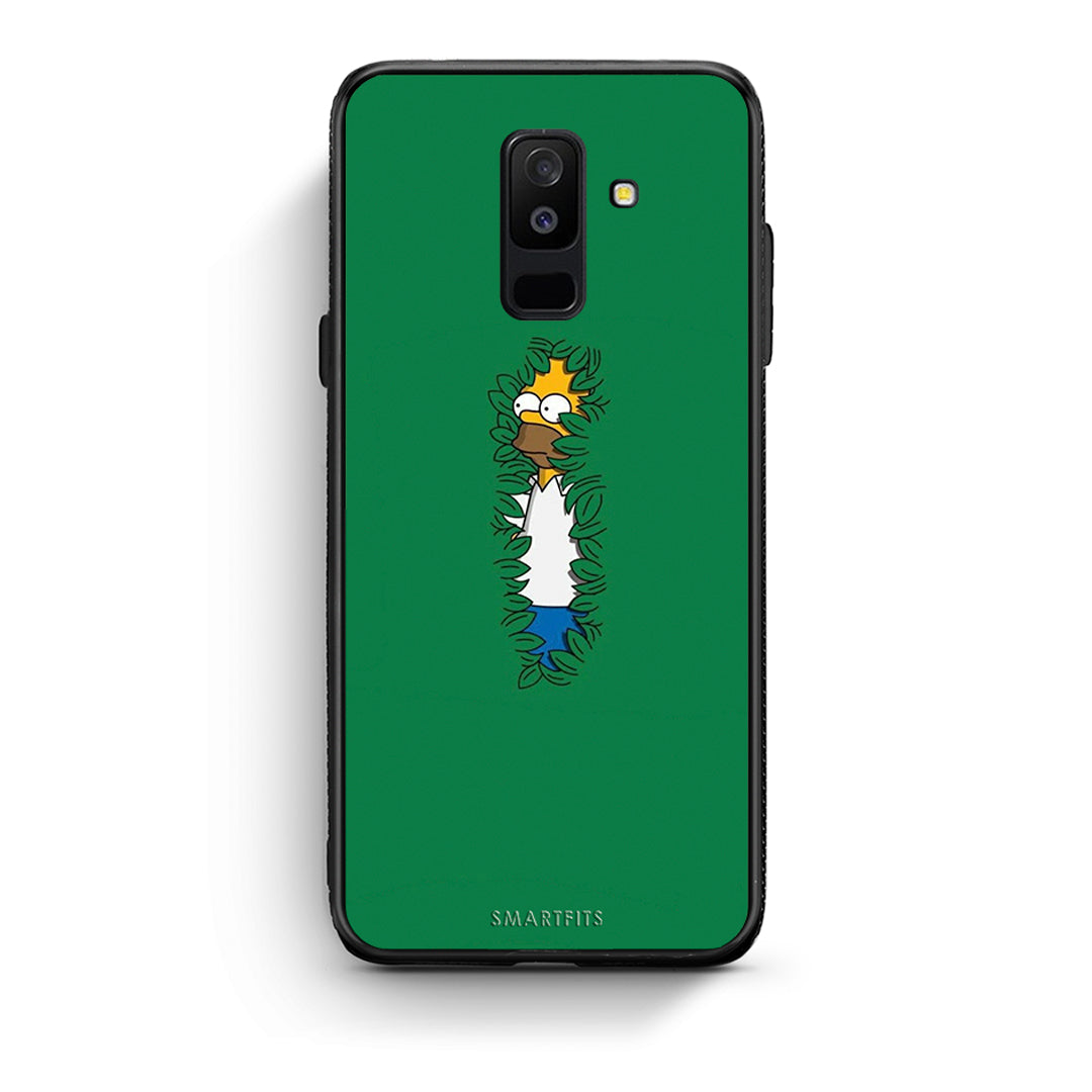 samsung A6 Plus Bush Man Θήκη Αγίου Βαλεντίνου από τη Smartfits με σχέδιο στο πίσω μέρος και μαύρο περίβλημα | Smartphone case with colorful back and black bezels by Smartfits