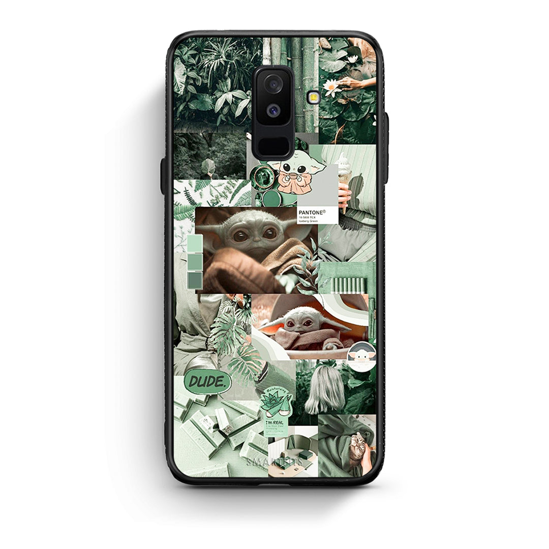 samsung A6 Plus Collage Dude Θήκη Αγίου Βαλεντίνου από τη Smartfits με σχέδιο στο πίσω μέρος και μαύρο περίβλημα | Smartphone case with colorful back and black bezels by Smartfits