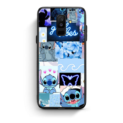 samsung A6 Plus Collage Good Vibes Θήκη Αγίου Βαλεντίνου από τη Smartfits με σχέδιο στο πίσω μέρος και μαύρο περίβλημα | Smartphone case with colorful back and black bezels by Smartfits