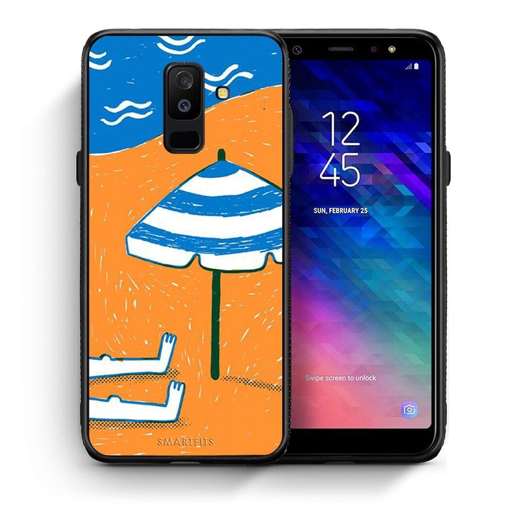 Θήκη Samsung A6+ 2018 Summering από τη Smartfits με σχέδιο στο πίσω μέρος και μαύρο περίβλημα | Samsung A6+ 2018 Summering case with colorful back and black bezels