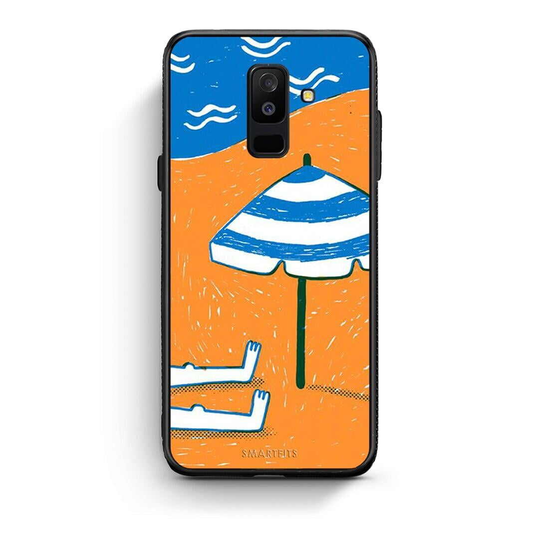 samsung A6 Plus Summering Θήκη από τη Smartfits με σχέδιο στο πίσω μέρος και μαύρο περίβλημα | Smartphone case with colorful back and black bezels by Smartfits