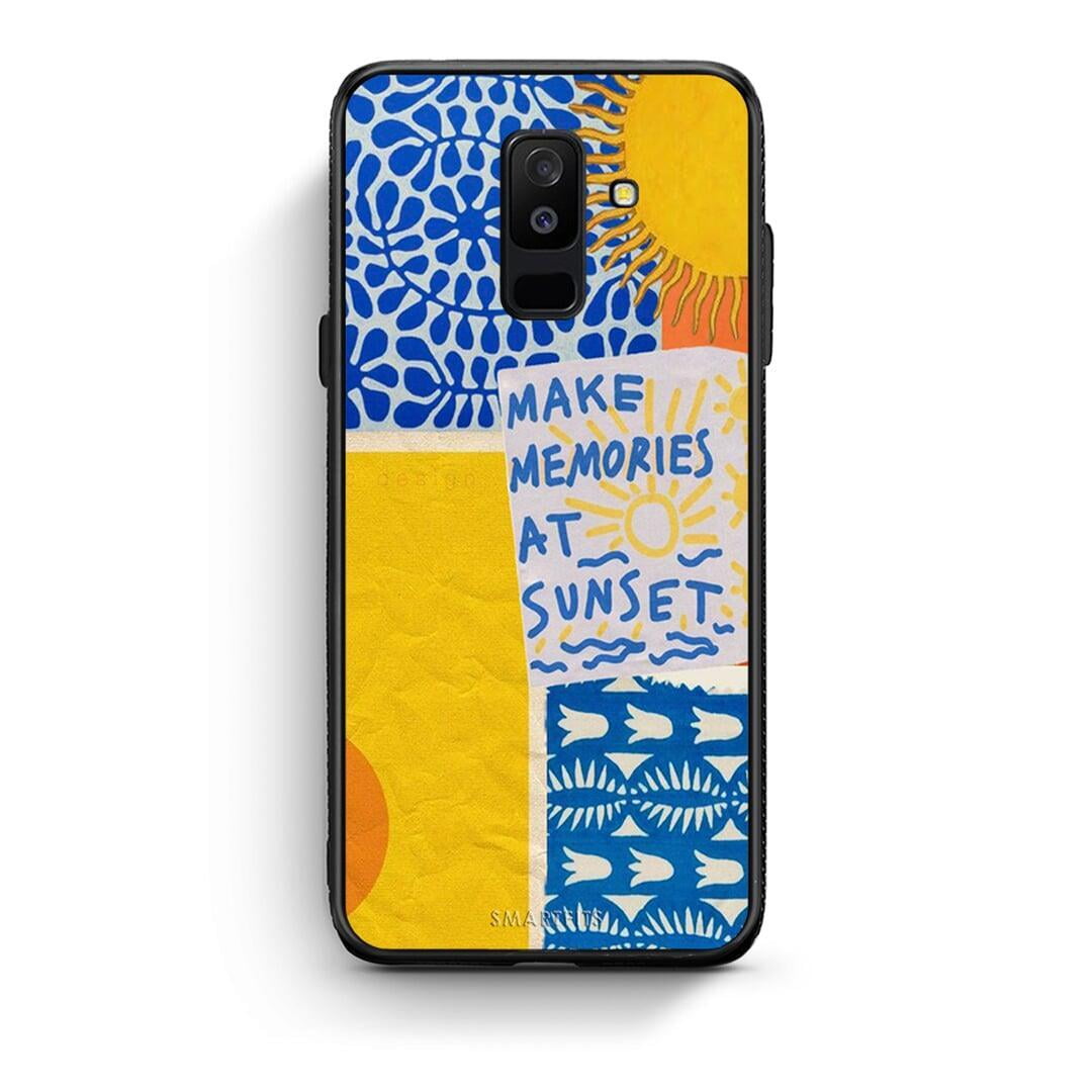 samsung A6 Plus Sunset Memories Θήκη από τη Smartfits με σχέδιο στο πίσω μέρος και μαύρο περίβλημα | Smartphone case with colorful back and black bezels by Smartfits