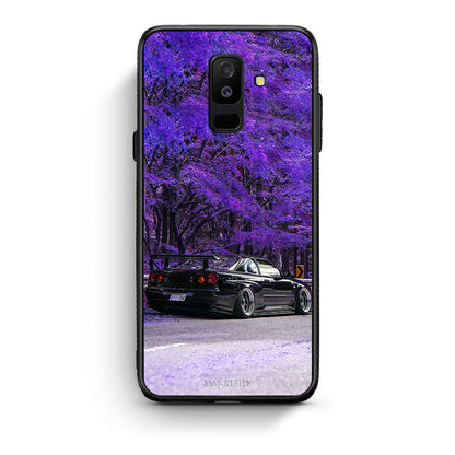 samsung A6 Plus Super Car Θήκη Αγίου Βαλεντίνου από τη Smartfits με σχέδιο στο πίσω μέρος και μαύρο περίβλημα | Smartphone case with colorful back and black bezels by Smartfits