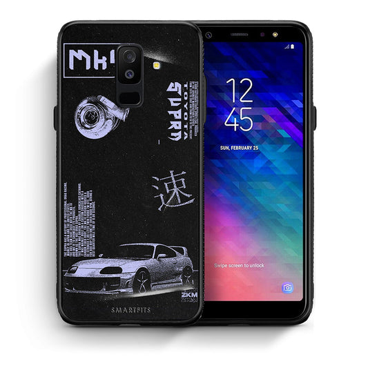 Θήκη Αγίου Βαλεντίνου Samsung A6+ 2018 Tokyo Drift από τη Smartfits με σχέδιο στο πίσω μέρος και μαύρο περίβλημα | Samsung A6+ 2018 Tokyo Drift case with colorful back and black bezels