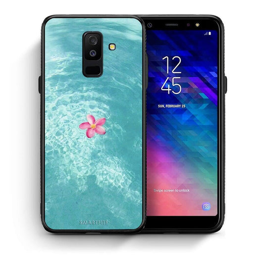 Θήκη Samsung A6+ 2018 Water Flower από τη Smartfits με σχέδιο στο πίσω μέρος και μαύρο περίβλημα | Samsung A6+ 2018 Water Flower case with colorful back and black bezels
