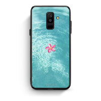 Thumbnail for samsung A6 Plus Water Flower Θήκη από τη Smartfits με σχέδιο στο πίσω μέρος και μαύρο περίβλημα | Smartphone case with colorful back and black bezels by Smartfits