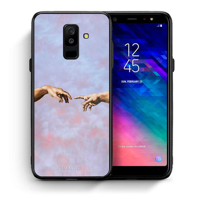 Θήκη Samsung A6+ 2018 Adam Hand από τη Smartfits με σχέδιο στο πίσω μέρος και μαύρο περίβλημα | Samsung A6+ 2018 Adam Hand case with colorful back and black bezels