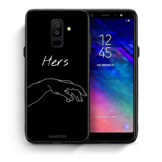 Θήκη Αγίου Βαλεντίνου Samsung A6+ 2018 Aeshetic Love 1 από τη Smartfits με σχέδιο στο πίσω μέρος και μαύρο περίβλημα | Samsung A6+ 2018 Aeshetic Love 1 case with colorful back and black bezels
